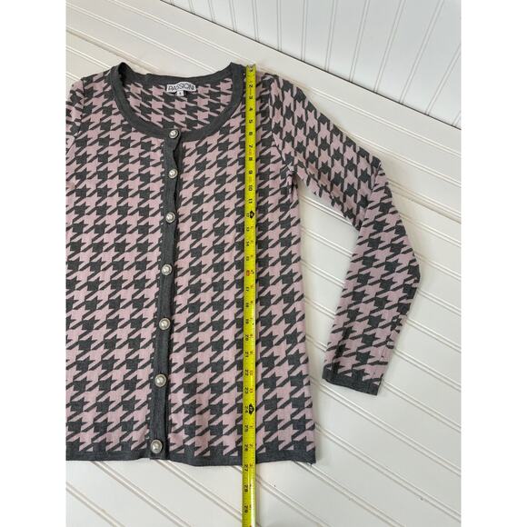 Ann Taylor Gray Office Pants Trouser & Passioni Cardigan Womens Bundle Size 4 - Picture 5 of 16